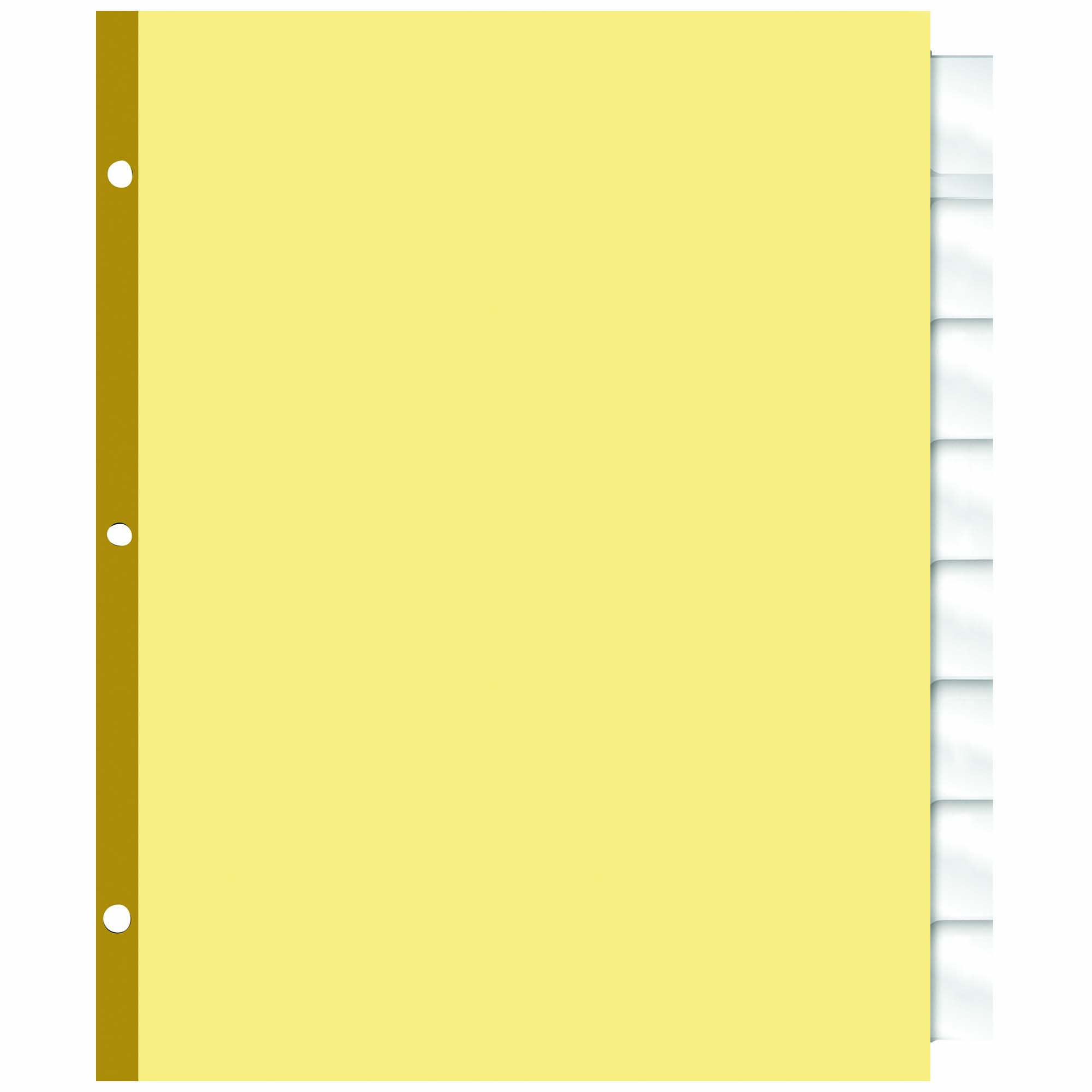 Big TabTM Insertable Dividers - Buff Paper - Clear Tabs - 8-tab Set ...