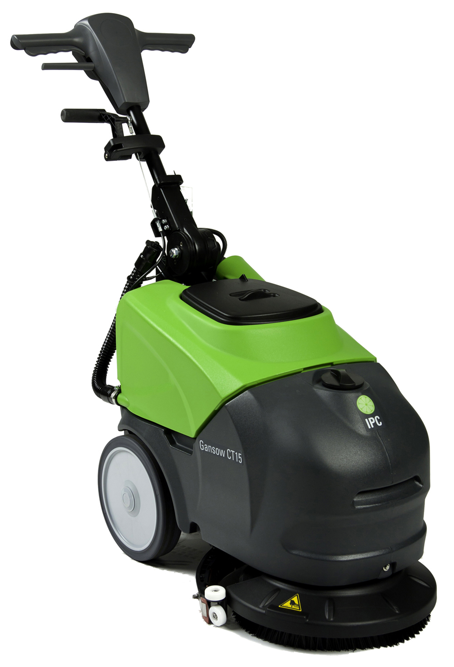 Electric Compact Walk-Behind Auto Scrubber, 14 inch Auto Scrubber with ...