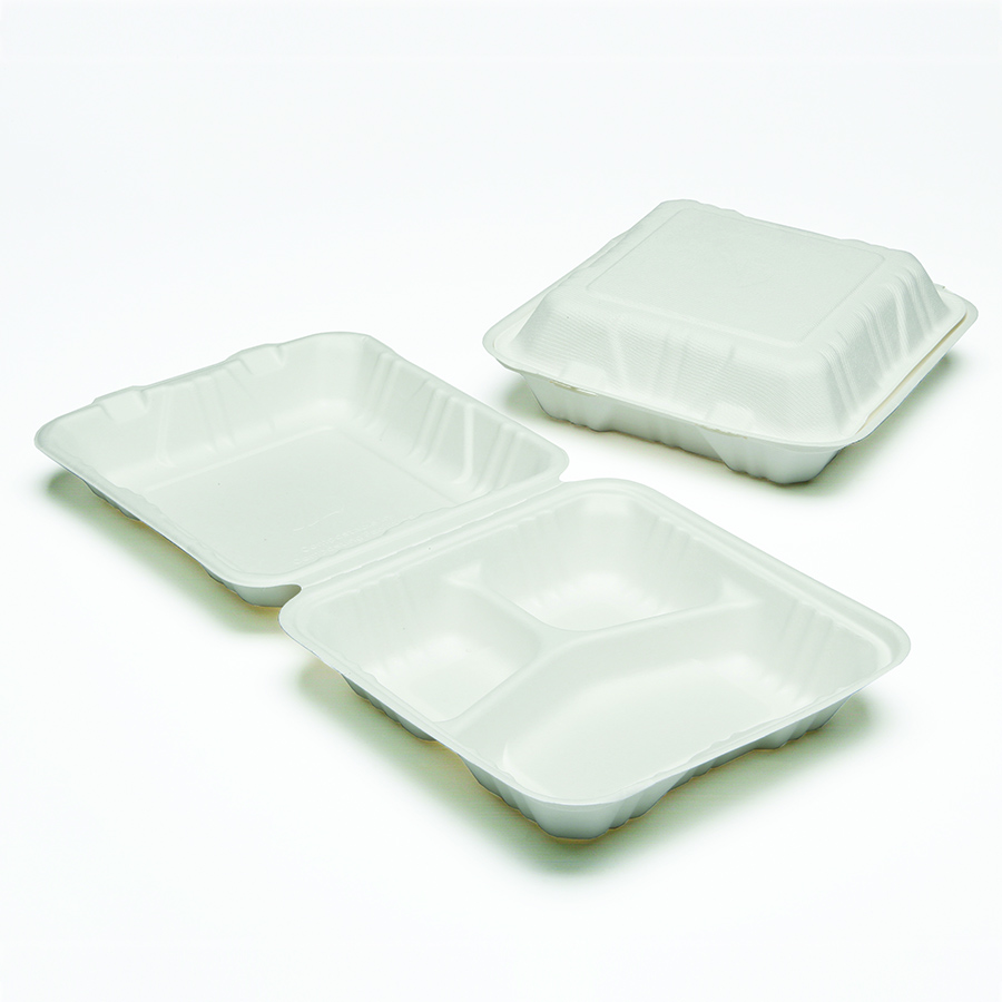 7350016646909, SKILCRAFT, CLAMSHELL HINGED LID TOGO FOOD CONTAINERS, 3 ...