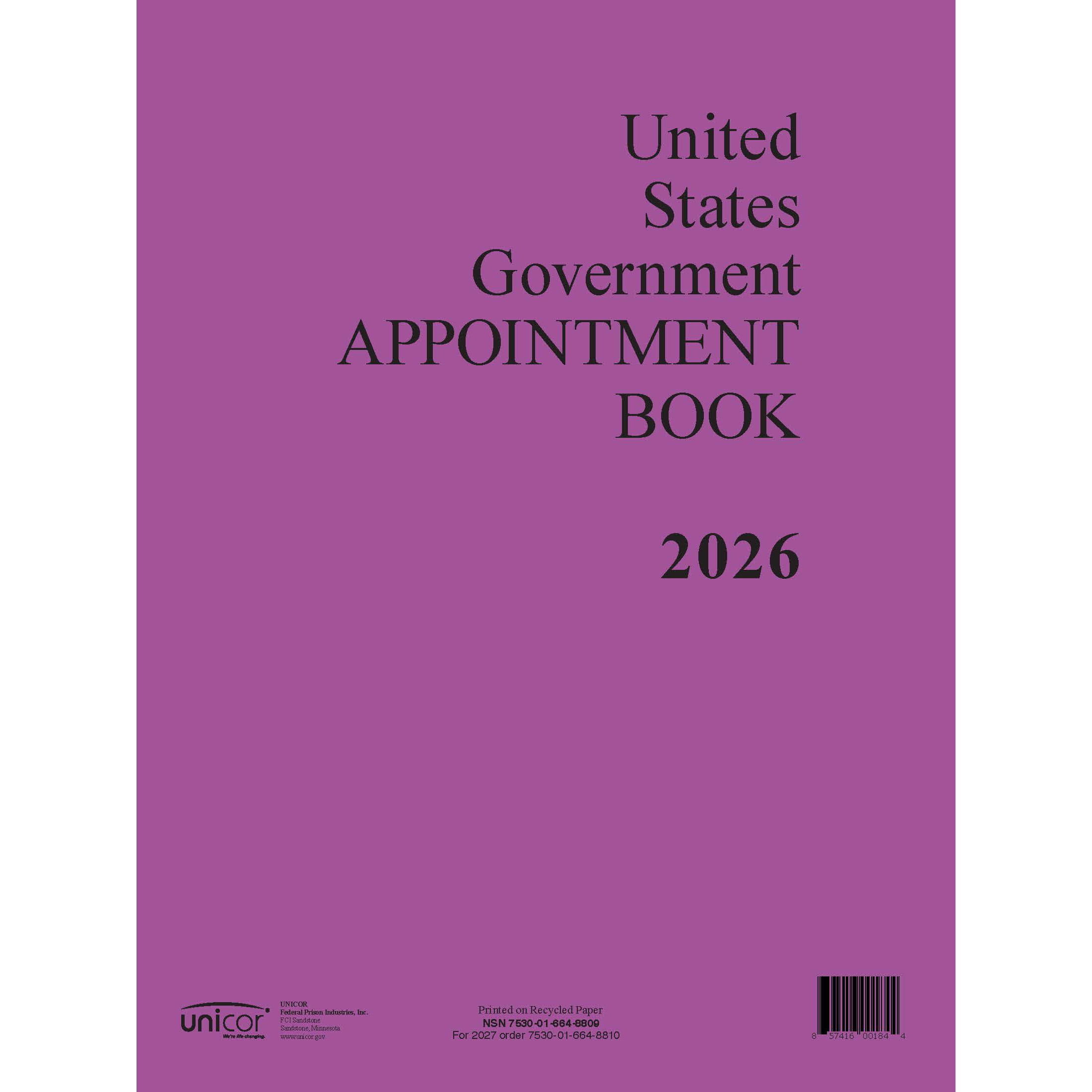 2026 unicor and skilcraft calendars
